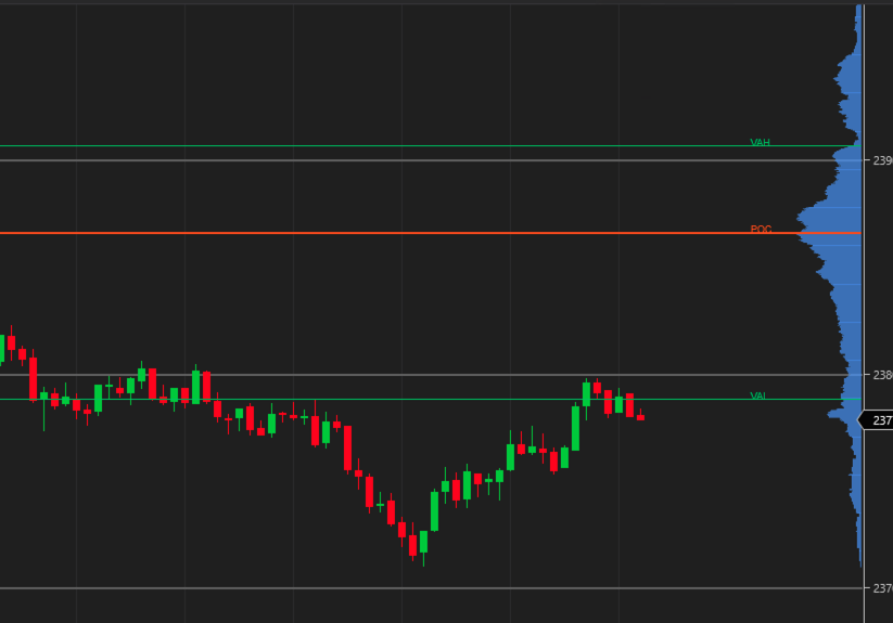 Indicador VizeBot Volume Profile para NinjaTrader 8 - preview