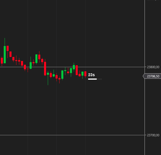 Indicador VizeBotCandleTimer para NinjaTrader 8 - preview