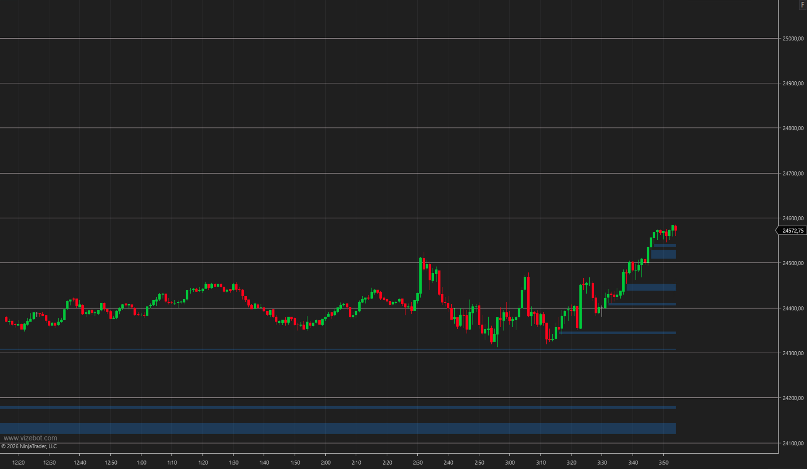 Indicador VizeBotImbalance para NinjaTrader 8 - preview