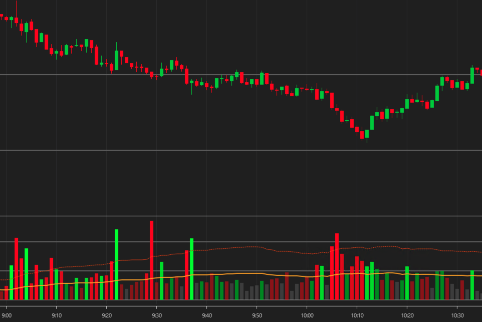 Indicador VizeBotVolume para NinjaTrader 8 - preview