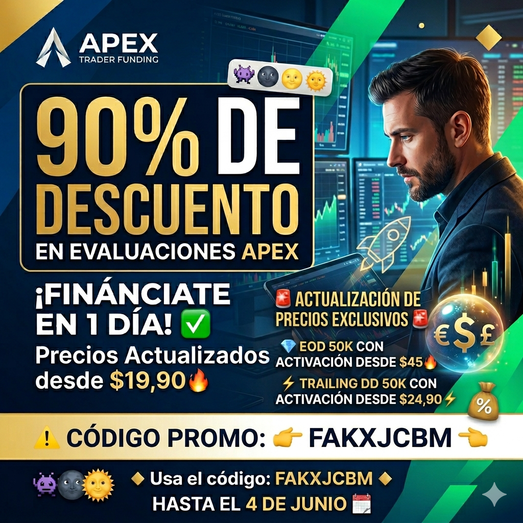 ¡ALERTA DE DESCUENTO MASIVO EN #APEXTRADERFUNDING!